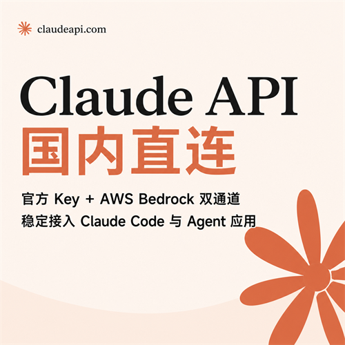 稳定接入 Claude API，一个接口支持 AI 应用与 Coding Age
