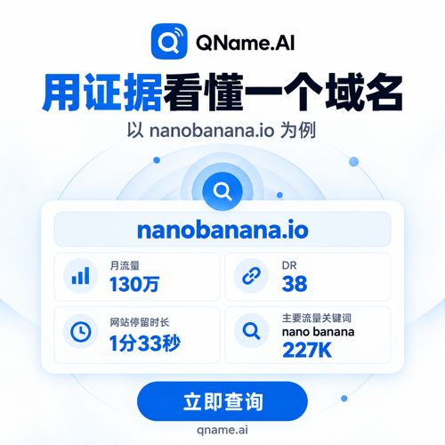 QName.AI：域名背后的流量，一查就懂